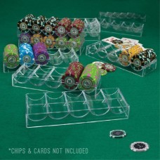 Brybelly Acrylic Poker Chip Carrier (1000-Count) with Chip Trays   565355645